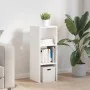 Librería apilable madera contrachapada blanca 30x30x80 cm by , Lockers and storage cabinets - Ref: Foro24-858803, Price: 48,6...