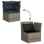 Juego de sofás jardín con cojines 5 pzas ratán sintético gris by , Garden sets - Ref: Foro24-3326882, Price: 400,63 €, Discou...
