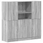 Set de muebles de cocina 3 pzas madera ingeniería gris sonoma von , Regale und Regale - Ref: Foro24-3324156, Preis: 278,84 €,...