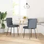 Sillas de comedor 2 unidades terciopelo gris oscuro de , Sillas de comedor - Ref: Foro24-4101283, Precio: 97,67 €, Descuento: %