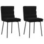 Sillas de comedor 2 unidades terciopelo negro de , Sillas de comedor - Ref: Foro24-4101288, Precio: 94,65 €, Descuento: %