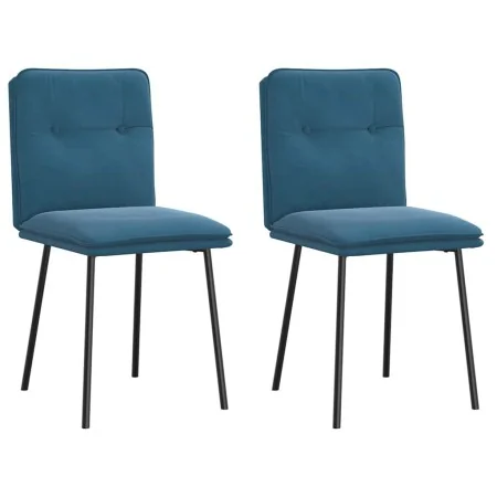 Sillas de comedor 2 unidades terciopelo azul by , dining chairs - Ref: Foro24-4101319, Price: 87,81 €, Discount: %