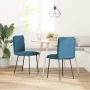 Sillas de comedor 2 unidades terciopelo azul by , dining chairs - Ref: Foro24-4101319, Price: 87,81 €, Discount: %