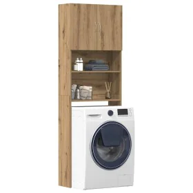 Armario lavadora madera ingeniería roble artesanal 64x24x190 cm von , Zubehör für Waschmaschinen und Trockner - Ref: Foro24-8...