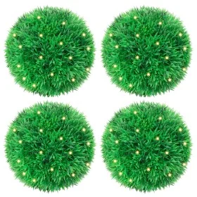 Bolas de boj artificial con luces LED 4 unidades 12 cm by , artificial flora - Ref: Foro24-3335904, Price: 44,18 €, Discount: %