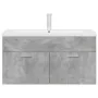 Mueble de baño con lavabo incorporado y grifo gris hormigón von , Badezimmermöbel - Ref: Foro24-3324891, Preis: 287,35 €, Rab...
