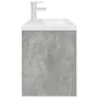 Mueble de baño con lavabo incorporado y grifo gris hormigón von , Badezimmermöbel - Ref: Foro24-3324891, Preis: 287,35 €, Rab...
