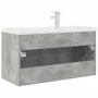 Mueble de baño con lavabo incorporado y grifo gris hormigón von , Badezimmermöbel - Ref: Foro24-3324891, Preis: 287,35 €, Rab...