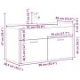 Mueble de baño con lavabo incorporado y grifo gris hormigón von , Badezimmermöbel - Ref: Foro24-3324891, Preis: 287,35 €, Rab...
