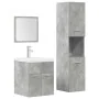 Juego muebles de baño 4 pzas madera contrachapada gris hormigón by , Bathroom furniture - Ref: Foro24-3324898, Price: 211,12 ...