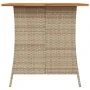 Set comedor de jardín 5 pzas con cojines ratán sintético beige von , Gartensets - Ref: Foro24-365423, Preis: 228,84 €, Rabatt: %