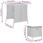 Set comedor de jardín 5 piezas con cojines ratán sintético gris by , Garden sets - Ref: Foro24-365421, Price: 228,84 €, Disco...