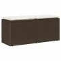 Banco de jardín con cojín ratán sintético marrón 110x40x44 cm von , Gartenbänke - Ref: Foro24-4104146, Preis: 103,82 €, Rabat...