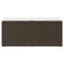 Banco de jardín con cojín ratán sintético marrón 110x40x44 cm von , Gartenbänke - Ref: Foro24-4104146, Preis: 103,82 €, Rabat...