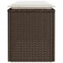 Banco de jardín con cojín ratán sintético marrón 110x40x44 cm von , Gartenbänke - Ref: Foro24-4104146, Preis: 103,82 €, Rabat...