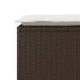 Banco de jardín con cojín ratán sintético marrón 110x40x44 cm von , Gartenbänke - Ref: Foro24-4104146, Preis: 103,82 €, Rabat...