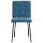 Sillas de comedor 4 unidades terciopelo azul de , Sillas de comedor - Ref: Foro24-3315167, Precio: 158,63 €, Descuento: %