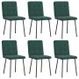 Sillas de comedor 6 unidades terciopelo verde oscuro de , Sillas de comedor - Ref: Foro24-3315429, Precio: 236,57 €, Descuent...