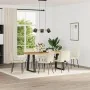 Sillas de comedor 6 unidades de terciopelo crema de , Sillas de comedor - Ref: Foro24-3315436, Precio: 294,19 €, Descuento: %