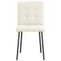 Sillas de comedor 6 unidades de terciopelo crema de , Sillas de comedor - Ref: Foro24-3315436, Precio: 294,19 €, Descuento: %