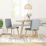 Sillas de comedor giratorias 2 unidades tela gris claro de , Sillas de comedor - Ref: Foro24-4101255, Precio: 109,57 €, Descu...
