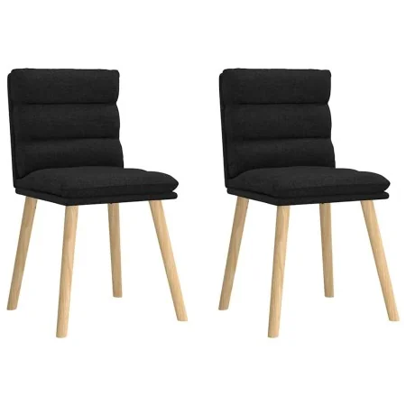 Sillas de comedor 2 unidades tela negro by , dining chairs - Ref: Foro24-4101295, Price: 109,95 €, Discount: %