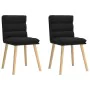 Sillas de comedor 2 unidades tela negro by , dining chairs - Ref: Foro24-4101295, Price: 109,95 €, Discount: %
