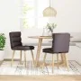 Sillas de comedor 2 unidades tela marrón oscuro de , Sillas de comedor - Ref: Foro24-4101297, Precio: 109,95 €, Descuento: %