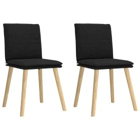Sillas de comedor 2 unidades tela negro von , Essstühle - Ref: Foro24-4101257, Preis: 109,08 €, Rabatt: %