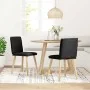 Sillas de comedor 2 unidades tela negro de , Sillas de comedor - Ref: Foro24-4101257, Precio: 109,08 €, Descuento: %