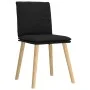 Sillas de comedor 2 unidades tela negro de , Sillas de comedor - Ref: Foro24-4101257, Precio: 109,08 €, Descuento: %
