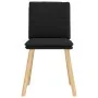 Sillas de comedor 2 unidades tela negro de , Sillas de comedor - Ref: Foro24-4101257, Precio: 109,08 €, Descuento: %