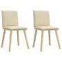 Sillas de comedor 2 unidades tela color crema von , Essstühle - Ref: Foro24-4101262, Preis: 109,08 €, Rabatt: %