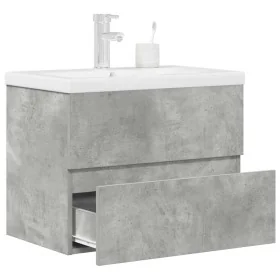 Set muebles de baño 2 piezas madera contrachapada gris hormigón von , Badezimmermöbel - Ref: Foro24-3324914, Preis: 183,40 €,...