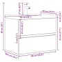 Set muebles de baño 2 piezas madera contrachapada gris hormigón de , Muebles de baño - Ref: Foro24-3324914, Precio: 183,21 €,...