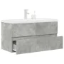 Set muebles de baño 2 piezas madera contrachapada gris hormigón von , Badezimmermöbel - Ref: Foro24-3324916, Preis: 291,65 €,...