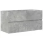 Set muebles de baño 2 piezas madera contrachapada gris hormigón von , Badezimmermöbel - Ref: Foro24-3324916, Preis: 291,65 €,...