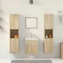Juego de muebles de baño 5 pzas madera ingeniería roble Sonoma de , Muebles de baño - Ref: Foro24-3325029, Precio: 253,98 €, ...