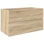 Set de muebles de baño 3 pzas madera contrachapada roble Sonoma by , Bathroom furniture - Ref: Foro24-3325043, Price: 244,26 ...