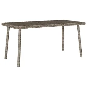 Mesa centro jardín rectangular gris 80x40x37cm ratán sintético by , Garden tables - Ref: Foro24-4104057, Price: 40,49 €, Disc...