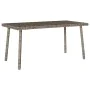 Mesa centro jardín rectangular gris 80x40x37cm ratán sintético by , Garden tables - Ref: Foro24-4104057, Price: 40,49 €, Disc...