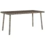 Mesa centro jardín rectangular gris 80x40x37cm ratán sintético by , Garden tables - Ref: Foro24-4104057, Price: 40,49 €, Disc...