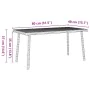 Mesa centro jardín rectangular gris 80x40x37cm ratán sintético by , Garden tables - Ref: Foro24-4104057, Price: 40,49 €, Disc...
