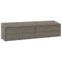 Caja de almacenaje de jardín ratán sintético gris 220x50x58 cm von , Aufbewahrungsboxen für den Außenbereich - Ref: Foro24-41...