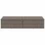 Caja de almacenaje de jardín ratán sintético gris 220x50x58 cm von , Aufbewahrungsboxen für den Außenbereich - Ref: Foro24-41...