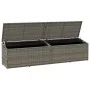 Caja de almacenaje de jardín ratán sintético gris 220x50x58 cm von , Aufbewahrungsboxen für den Außenbereich - Ref: Foro24-41...