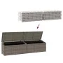 Caja de almacenaje de jardín ratán sintético gris 220x50x58 cm von , Aufbewahrungsboxen für den Außenbereich - Ref: Foro24-41...