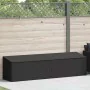 Caja de almacenaje de jardín ratán sintético negro 220x50x58 cm von , Aufbewahrungsboxen für den Außenbereich - Ref: Foro24-4...