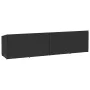 Caja de almacenaje de jardín ratán sintético negro 220x50x58 cm von , Aufbewahrungsboxen für den Außenbereich - Ref: Foro24-4...