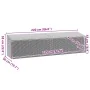 Caja de almacenaje de jardín ratán sintético negro 220x50x58 cm von , Aufbewahrungsboxen für den Außenbereich - Ref: Foro24-4...